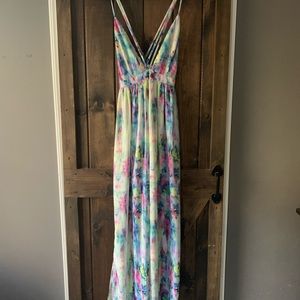 VICI Multi-colored Tie Dyed Maxi